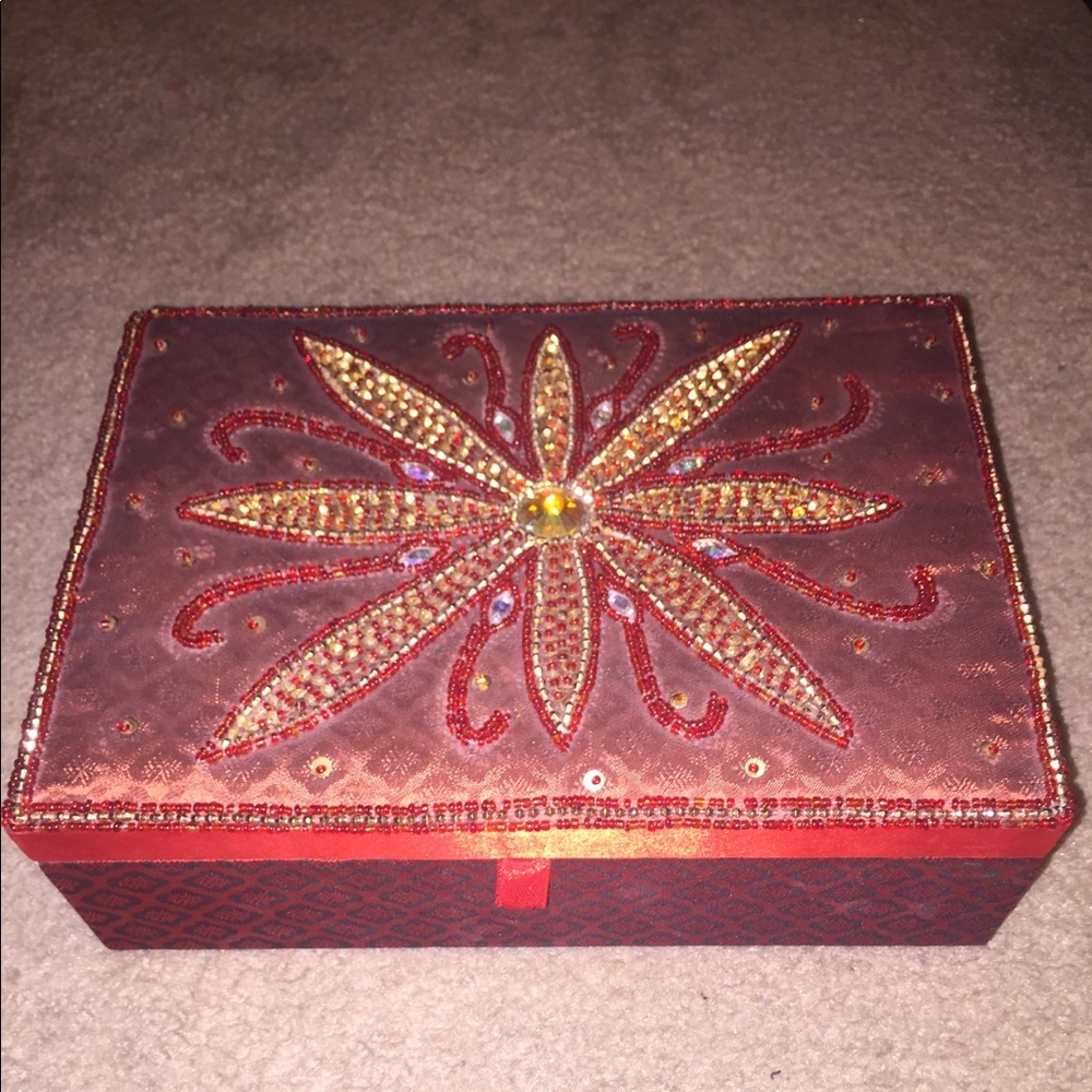 Red Cushion Jewelry Box